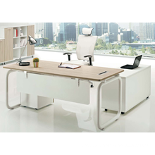 melamine office furniture table with metal leg for director used office desk (JO-5010)